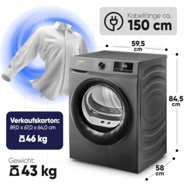 Abmessungen des Bomann® WPT 7153