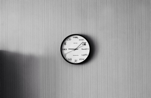 Uhr an der Wand